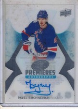 2016-17 UD ICE hockey Pavel Buchnevich Premieres rookie auto /299 card RANGERS