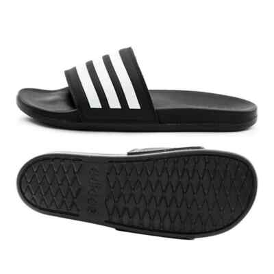 Adidas Adilette Comfort Black Slides Men's 6 Women's 7 Sandal