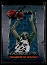 1994-95 Topps Finest Collegiate Best w/ Coating NM/M Shaquille O'Neal Orlando