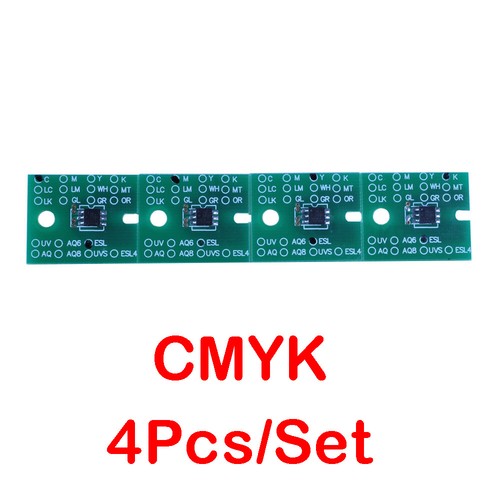 4Pcs (CMYK) for Roland VS-300 VS-420 VS-540 VS-640 Permanent ECO Solvent Chips - Picture 2 of 3