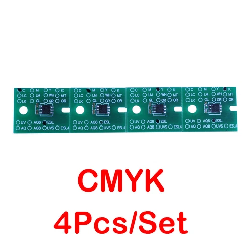 Permanent ECO Solvent Max2 Chips for Roland VS-300 VS-420 VS-540 VS-640 -C M Y K