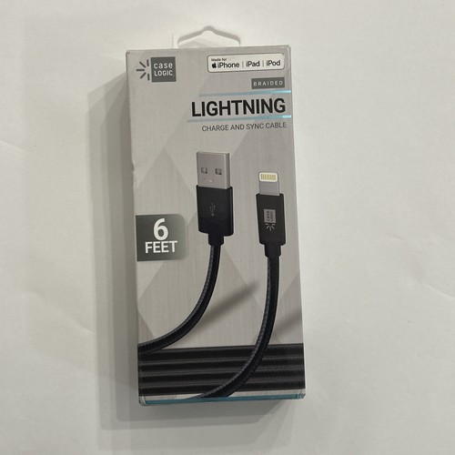 Case Logic Universal MFi Certified Lighting Charge & Sync Cable 10 Feet Black - Picture 1 of 5