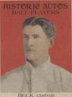 2019 Historic Autographs Federal League - Fred Beck #4