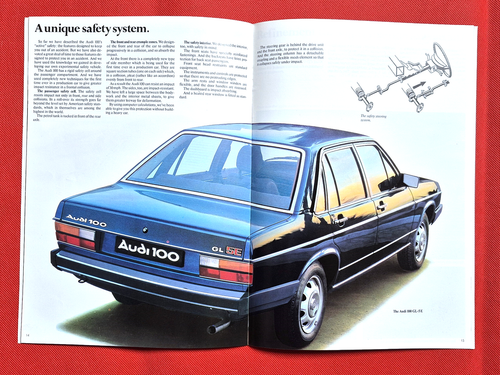El nuevo AUDI 100 1978 lanzamiento folleto de ventas y precios - L-5S, GL-5S, GL-5E, CD-5E - Imagen 10 de 15