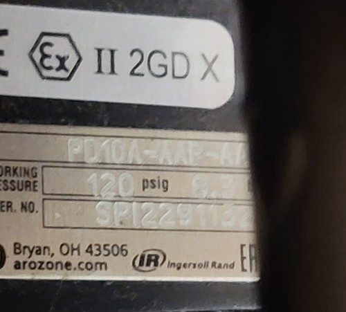 Aro Pd10a-Aap-Aaa Double Diaphragm Pump, Aluminum, Air Operated, Santoprene, 52 - Picture 5 of 7