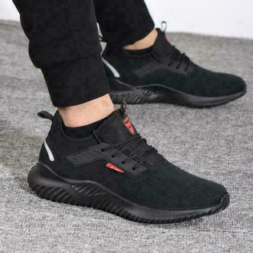Men Women Lightweight Safety Shoes Steel Toe Black Work Trainers Sport Shoes K1 Men Women Lightweight Safety Shoes Steel Toe Black Work Trainers Sport Shoes K1