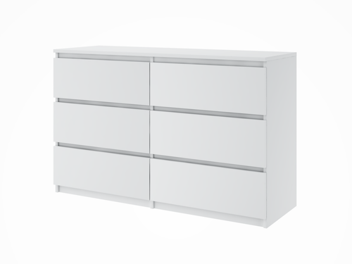 Kommode mit 6 Schubladen Sideboard Schrank Anrichte Highboard 120 holz - Bild 3 von 16