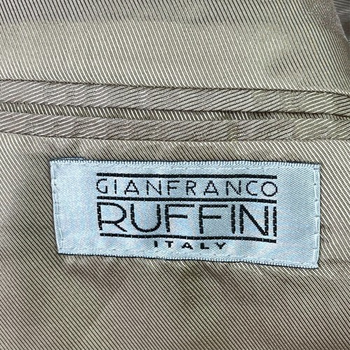 Gianfranco Ruffini Italy Sport Coat Mens 42R Tan Microfiber Business Casual EUC - Picture 3 of 9