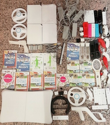 Wii Konsole WIIu Zubehör Balance Controller Nunchuck Geschenkidee Spiele auswählen - Bild 1 von 23