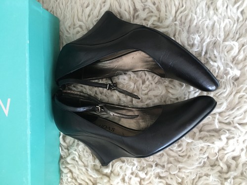 Midas Leather Made in Spain Wedge, Sz 38.5 (Aus 8) Excell Cond - Picture 6 of 8