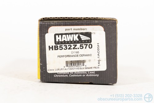 NOS Hawk Performance Ceramic Rear Brake Pads for 2006-2008 Chevy Corvette Z06 - Picture 1 of 3