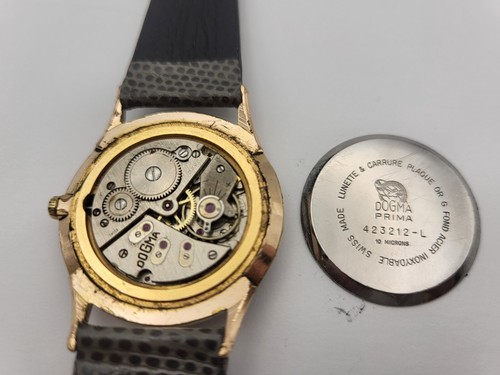 DOGMA PRIMA 21 Rubis Watch ref 42312-L Swiss Made 1960s .34mm Working - Imagen 4 de 18