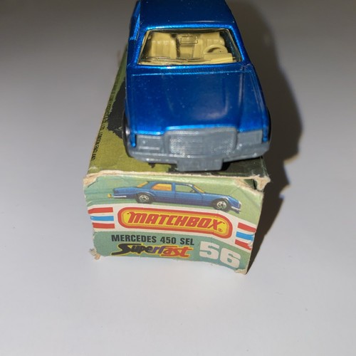 Matchbox Mercedes Benz 450 SEL No. 56 In Box 1979 Vintage - Picture 3 of 15
