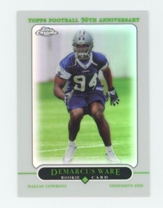 DeMarcus Ware Dallas Cowboys 2005 Topps Chrome Refractor Rookie Card #213 RC