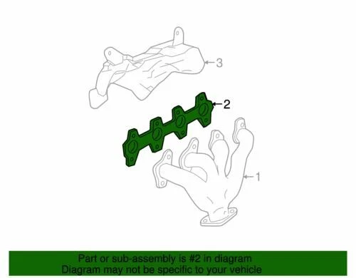 Genuine GM 1987-1997 Chevrolet GMC Oldsmobile Exhaust Manifold Gasket 10083148 - Image 2 of 2