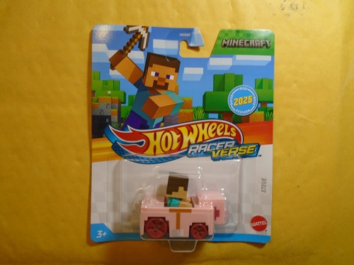 2025 HOT WHEELS RACER VERSE, DIECAST, MINECRAFT ( STEVE )