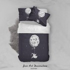 3D Planet Astronaut Space Quilt Cover Set Bedding Sets Pillowcases Queen 3