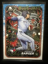 2024 TOPPS HOLIDAY ADDISON BARGER ROOKIE CARD Toronto Blue Jays