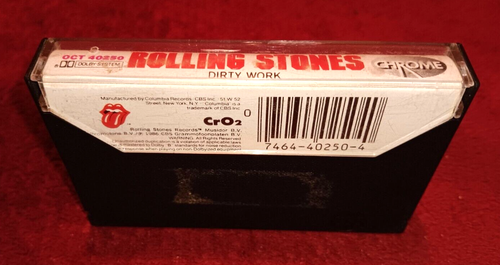 Rolling Stones Dirty Work Cassette Tape Chrome OCT 40250 Tested Read - Picture 2 of 4
