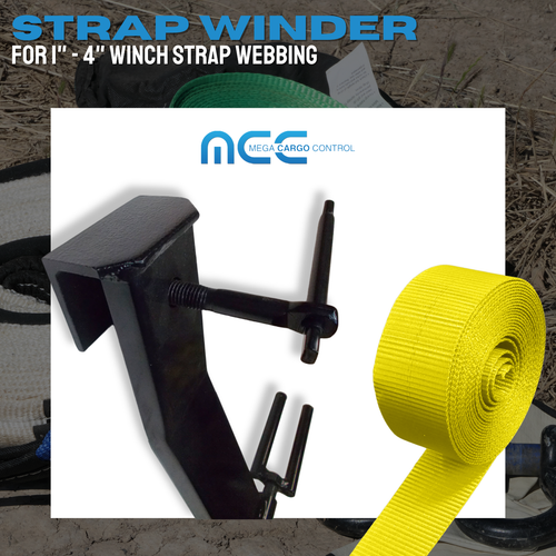 4 Pack Winch Strap Winder for Roll-Up Flatbed Trailer Winch Strap Up To 4" Wide - Picture 5 of 7