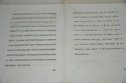 Antike Urkunde - historische Bekanntmachung - Kopenhagen im April 1829 - Bild 8 von 8