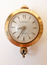 Pendentif montre boule mécanique watch HENO Swiss made pendant ancien
