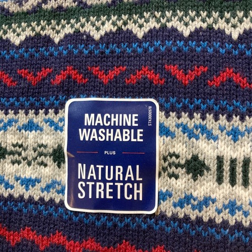 NEU IZOD Herren Gr. XL Pullover Pulli Blau 1/4 Reißverschluss Langarm - Bild 10 von 15