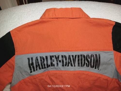Harley Davidson Button Down Front Short Sleeve Collered  Child Boys Top Size: 6 - Picture 7 of 7