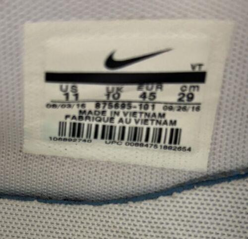 Nike Air Max 90 Ultra 2.0 Essential Zapatos Triple Blanco 875695-101 Para hombres Talla 11” - Imagen 8 de 8