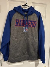 NY Rangers Pullover Hooded Sweatshirt  Large VERY GOOD COLORS
