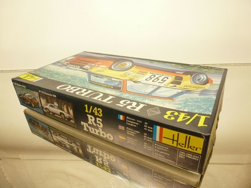 HELLER 173 RENAULT R5 TURBO NO598- PLASTIC UNBUILT KIT 1:43 - VERY GOOD IN BOX - - Imagen 7 de 8