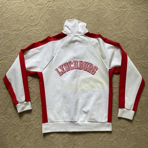 Tuta vintage Champion Products Inc. nylon Lynchburg College 100% nylon USA - Foto 9 di 12