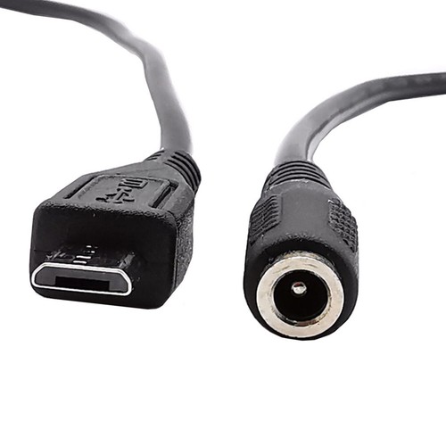 DC Power 3.5mm x 1.35mm Female to Micro USB 5pin Male Adapter Connector Cable - Picture 3 of 6