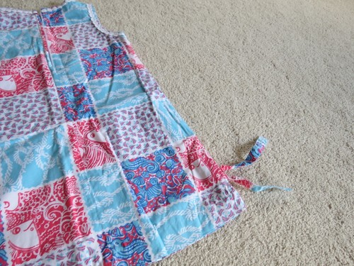 Girls Lilly Pulitzer Patchwork Beach Shift Dress Size 9 - Picture 13 of 14