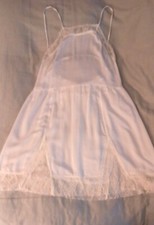Free People Intimates Nightgown Large White Caged Back