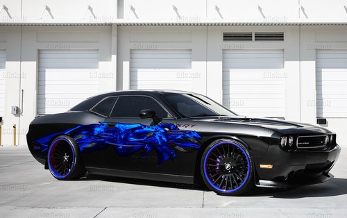 Ripped Metal Full Color Car Vinyl Design, Dragons Car wrap, 3D Dragon Car Vinyl - Picture 7 of 12