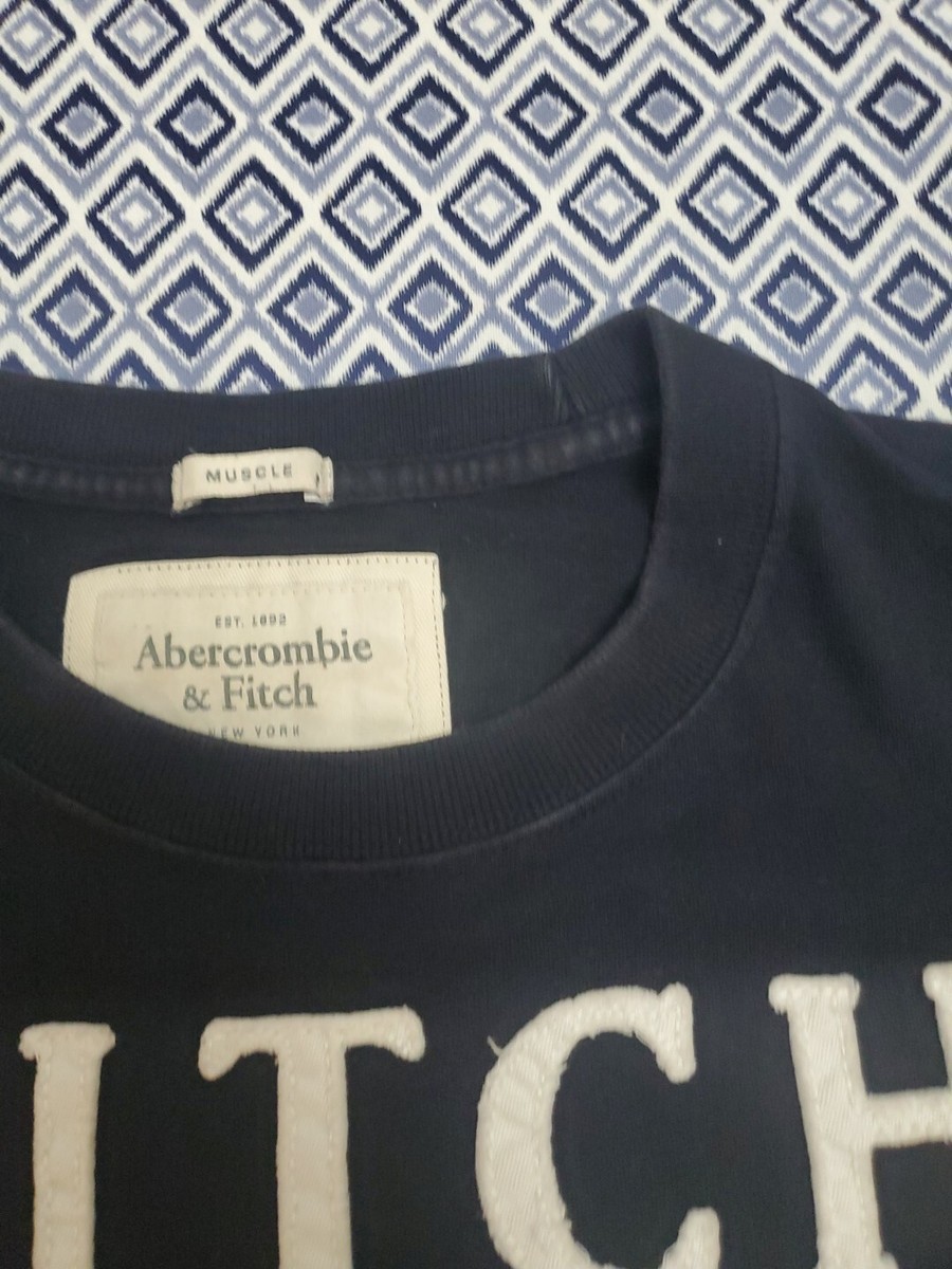 Abercrombie & Fitch EST N.Y 1892 Black Muscle Shirt Men's XL