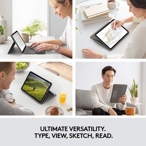 Folio Touch Keyboard Case for iPad Air 4th 5th Gen with Trackpad and Backlit ... - Picture 4 of 9