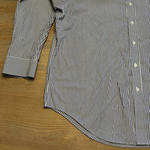 Lauren Ralph Lauren Classic Fit Blue Striped Shirt Mens 17.5 34/35 Long Sleeve - Picture 6 of 18