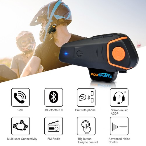1000M Bluetooth Motorrad Headset Intercom Helm Gegensprechanlage Kopfhörer BT-S2 - Bild 20 von 61