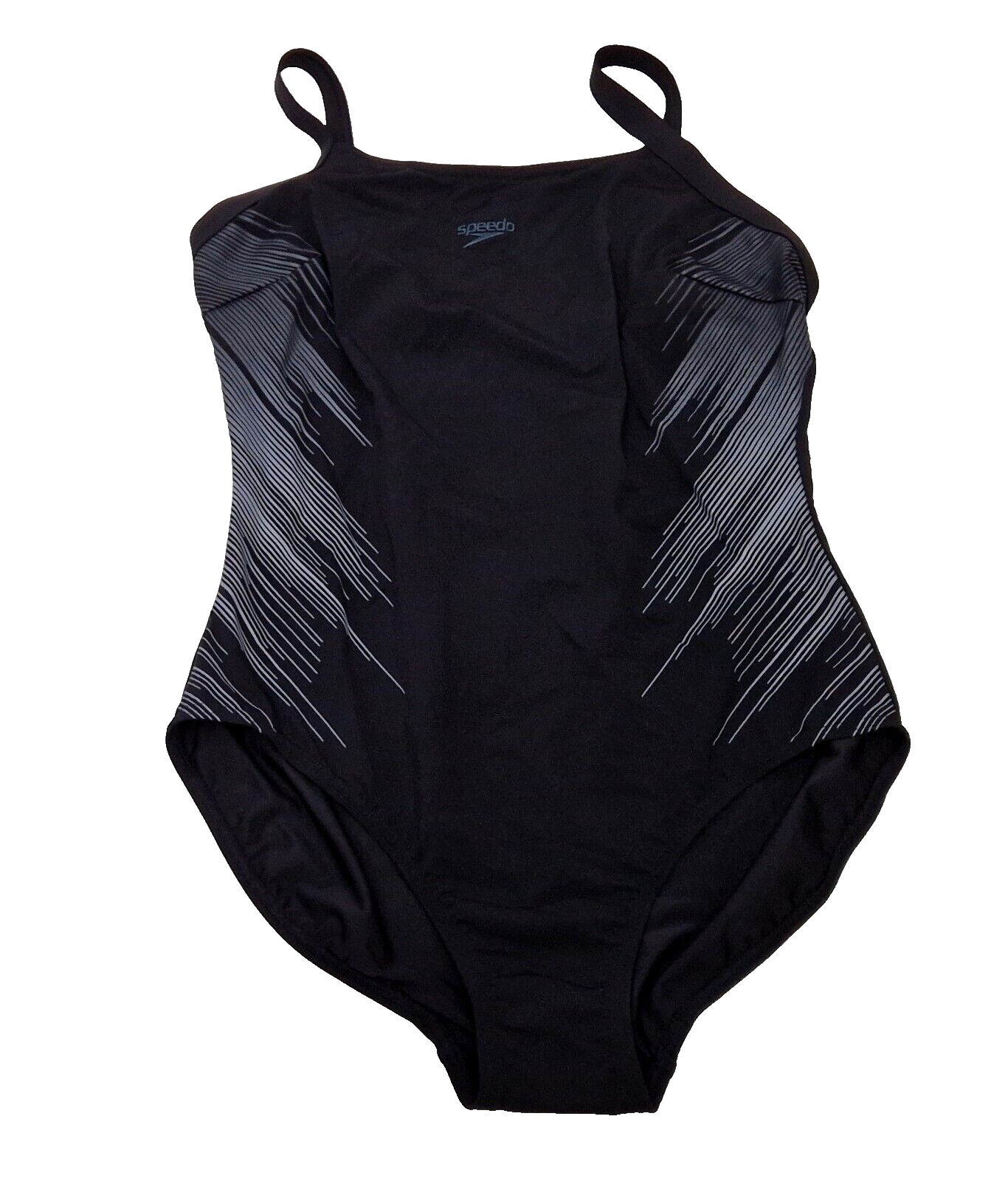 SPEEDO Damen Badeanzug Einteiler schwarz grau