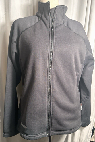 Columbia ~ Polartec® Water-Resistant Full Zip Jacket Dark Gray Women's Large - Picture 1 of 9