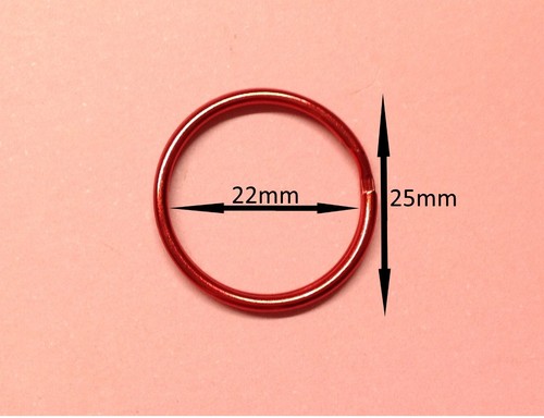Double Loop Split Ring Key Rings Keyring Craft Findings Hoop Vary Size & Colour - Picture 47 of 103