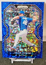 2022 Jacob DeGrom Panini-Prizm Baseball Blue Donut Circles Prizm 115/199 #111