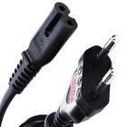 AC Stromkabel Netzkabel Kabel EU-Stecker 2-Polig für Wii GameCube Blu-Ray Player