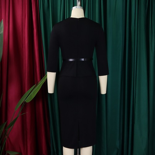 Kirche Kleider für Damen Elegant Bodycon Vintage Wear to Work Bleistift Midikleid - Bild 33 von 60