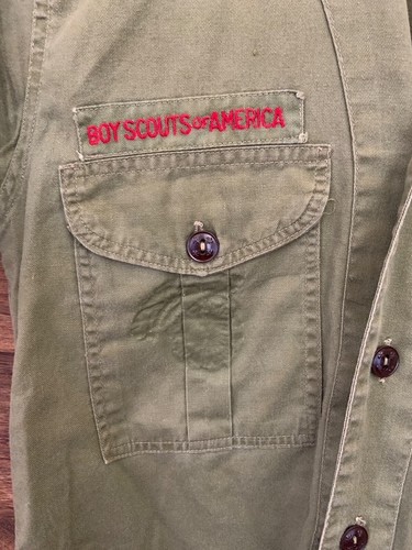 Vintage 1960s BOY SCOUT Uniform SHIRT w/ PATCHES Star Rank Kingsville, Texas - Picture 3 of 9