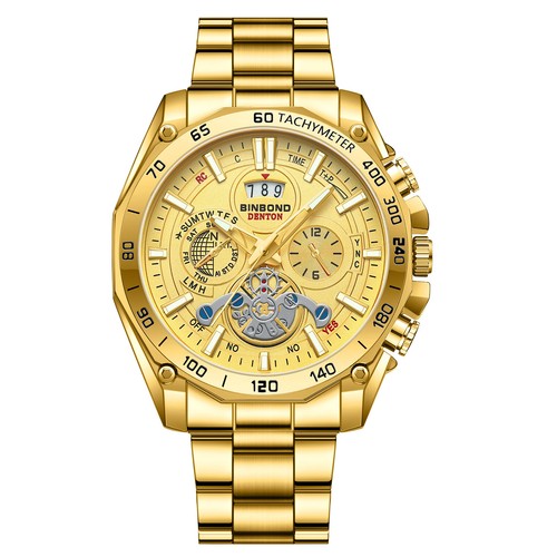 Automatic Wrist Men Sports Date Waterproof Round Japan Watches steel - Picture 6 of 10