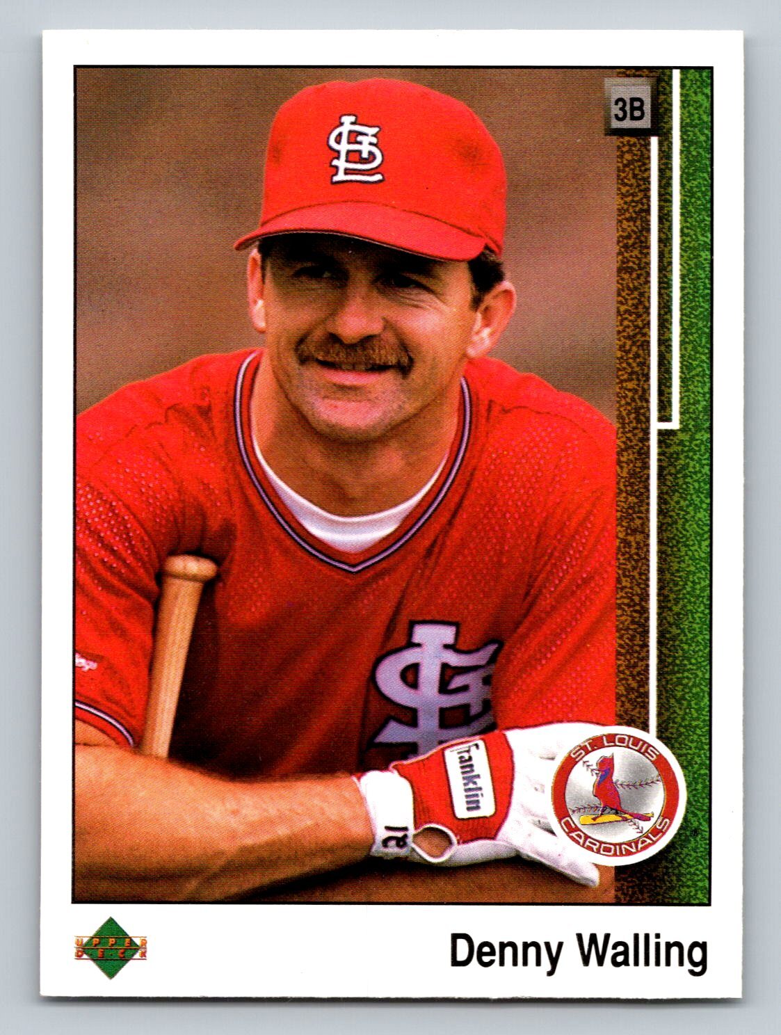 Denny Walling 1989 Upper Deck #327 St. Louis Cardinals Baseball Card