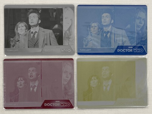 DOCTOR WHO Series 1-4, 4 Card Printing Plate Set #150 Turn Left - Picture 1 of 2